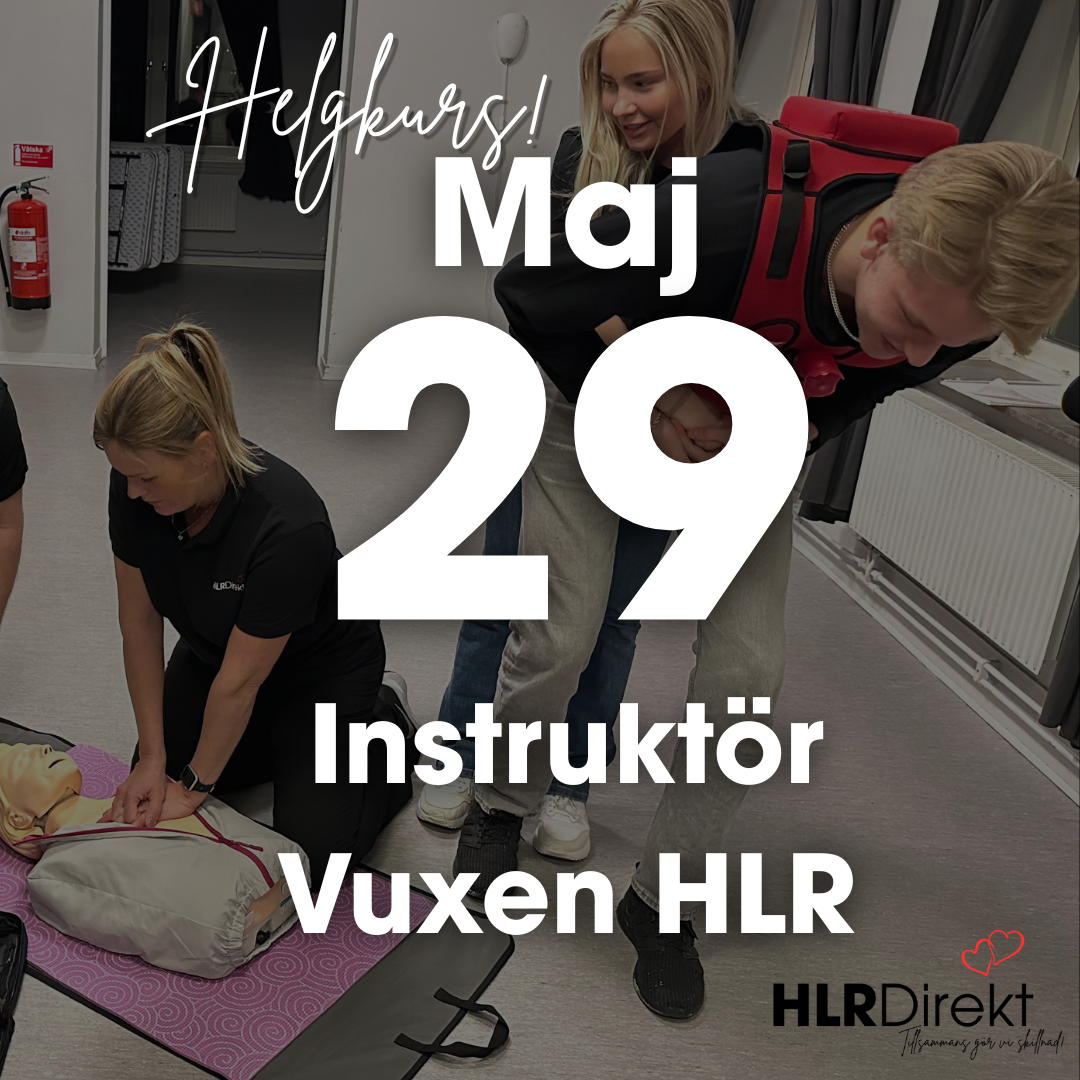 29 Maj - Instruktör Utbildning i Vuxen HLR