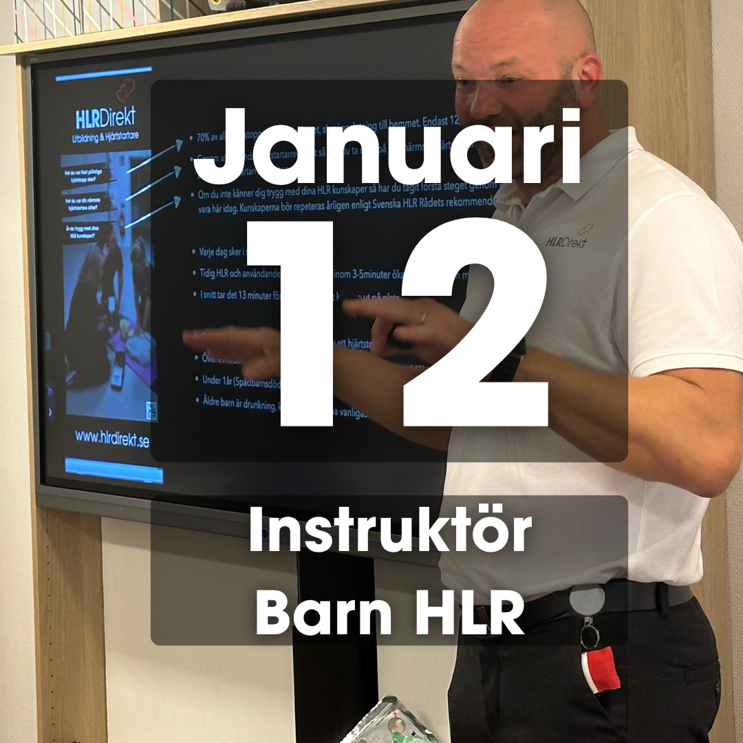 12 Januari - Instruktör Utbildning i Barn HLR