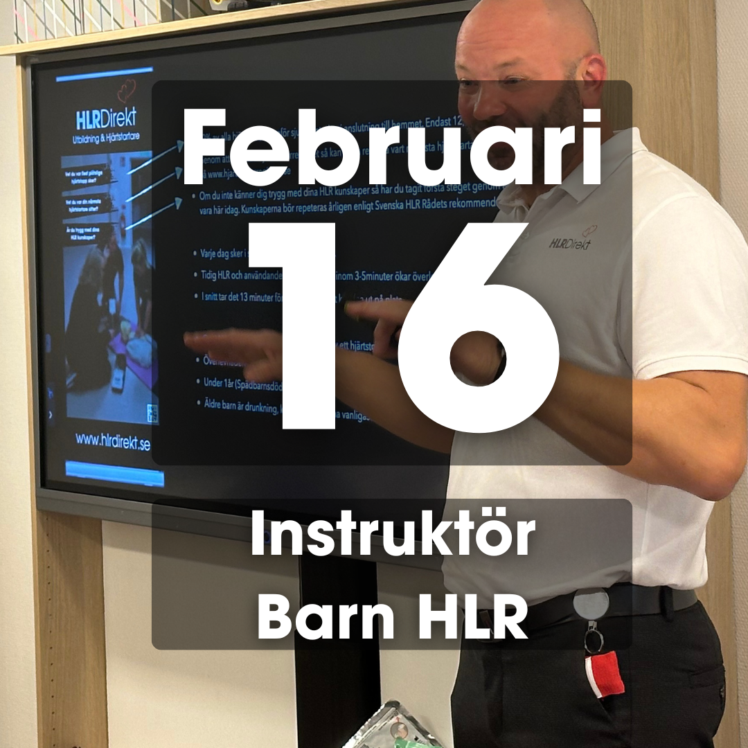 16 Februari - Instruktör Utbildning i Barn HLR