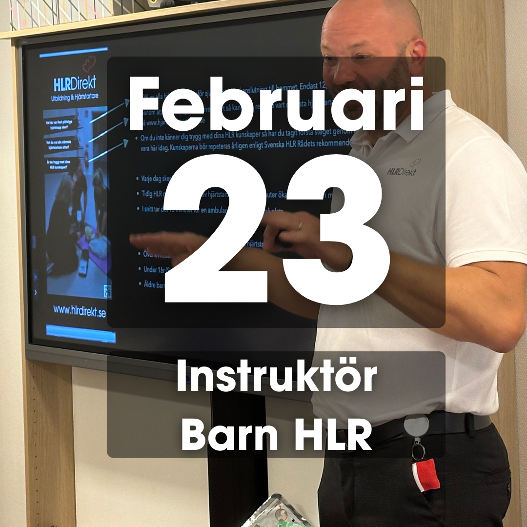 23 Februari - Instruktör Utbildning i Barn HLR