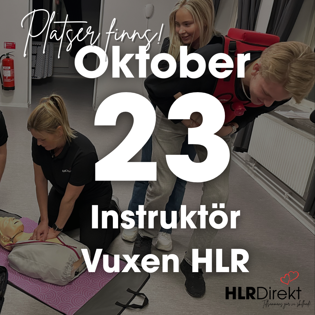 23 Oktober - Instruktör Utbildning i Vuxen HLR