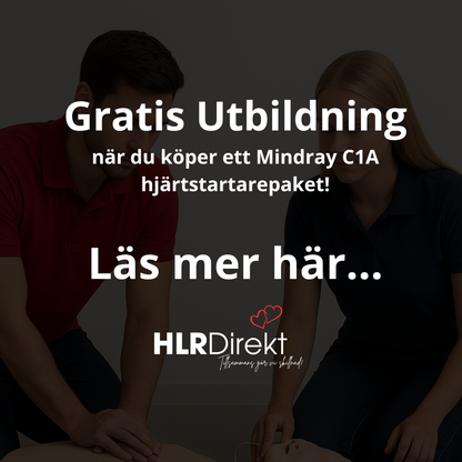 ERBJUDANDE! Gratis Grundutbildning i Vuxen HLR när du köper en Mindray C1A hjärtstartare av oss...