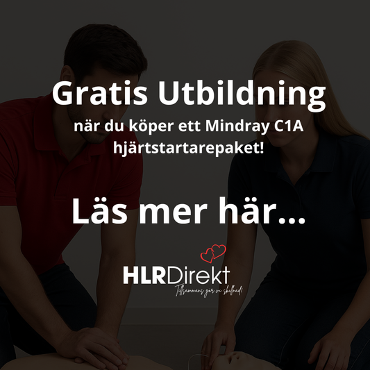 ERBJUDANDE! Gratis Grundutbildning i Vuxen HLR när du köper en Mindray C1A hjärtstartare av oss...