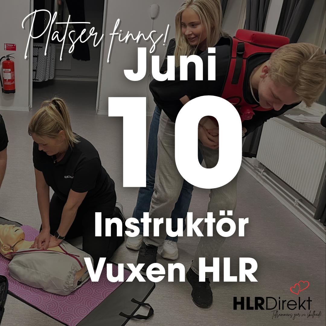 10 Juni - Instruktör Utbildning i Vuxen HLR