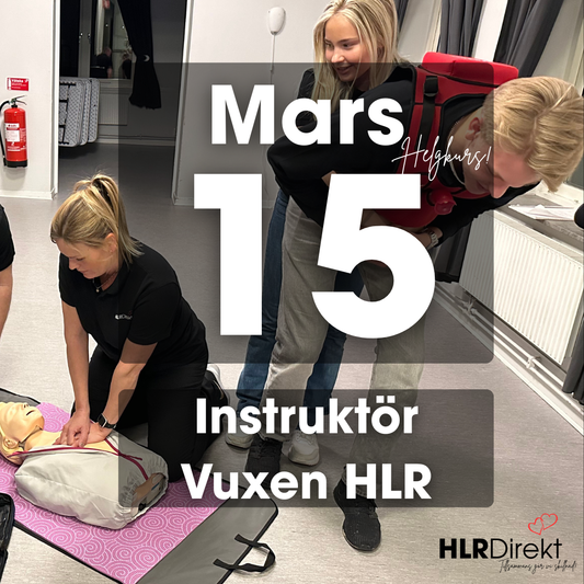 15 Mars - Instruktör Utbildning i Vuxen HLR
