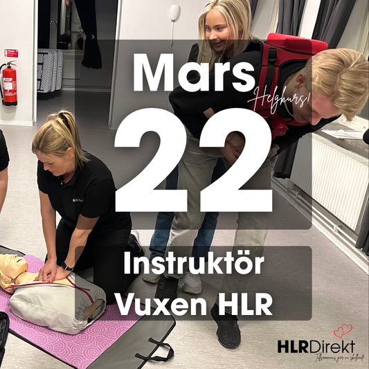 22 Mars - Instruktör Utbildning i Vuxen HLR