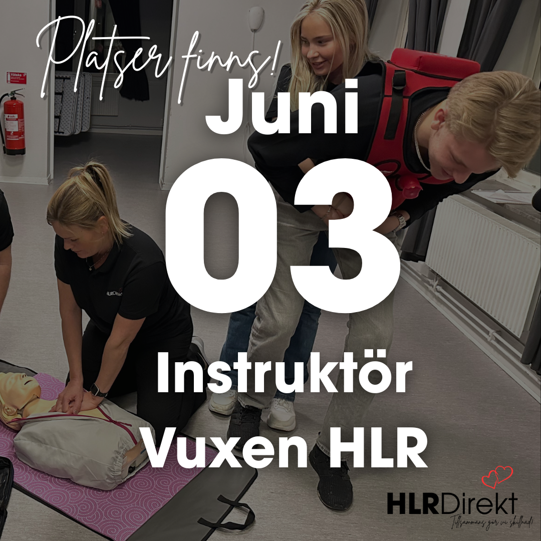 3 Juni - Instruktör Utbildning i Vuxen HLR