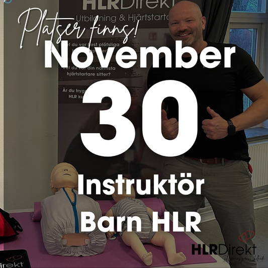 30 November - Instruktör Utbildning i Barn HLR