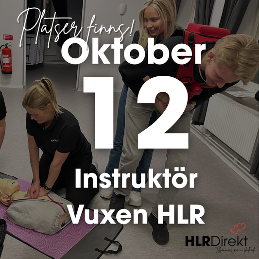 12 Oktober - Instruktör Utbildning i Vuxen HLR