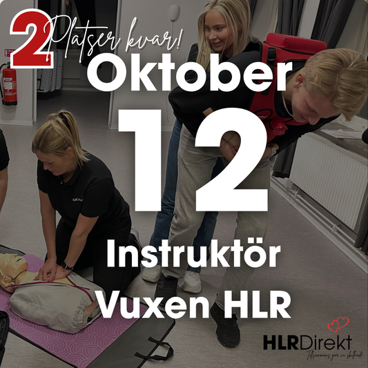 12 Oktober - Instruktör Utbildning i Vuxen HLR