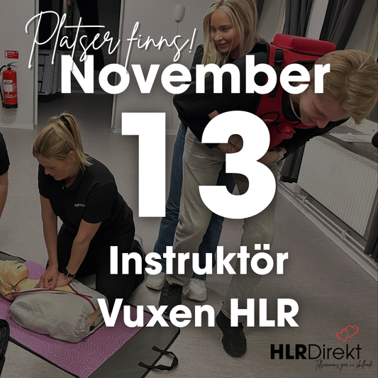 13 November - Instruktör Utbildning i Vuxen HLR