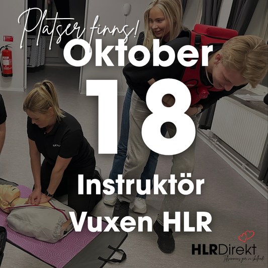 18 Oktober - Instruktör Utbildning i Vuxen HLR