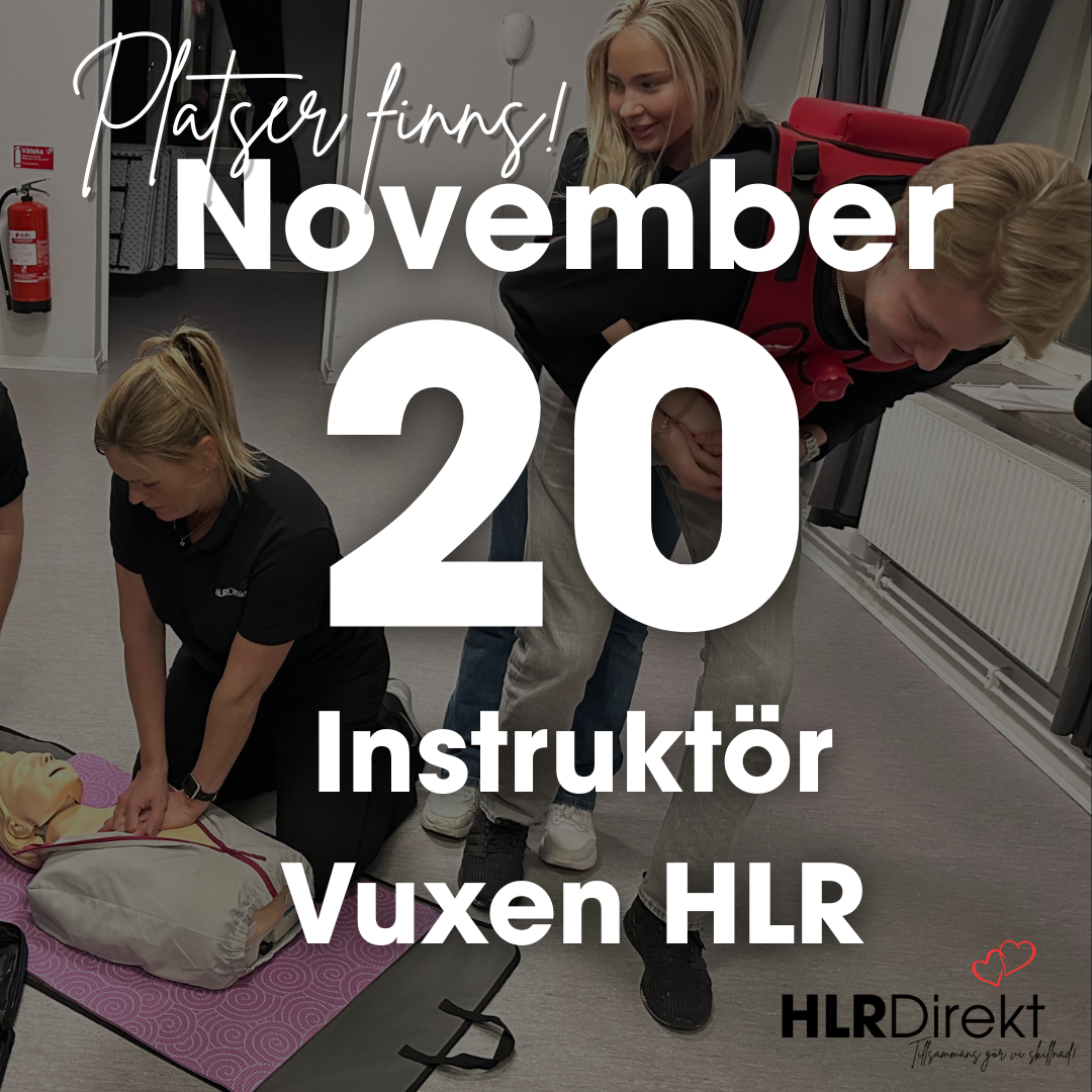 20 November - Instruktör Utbildning i Vuxen HLR