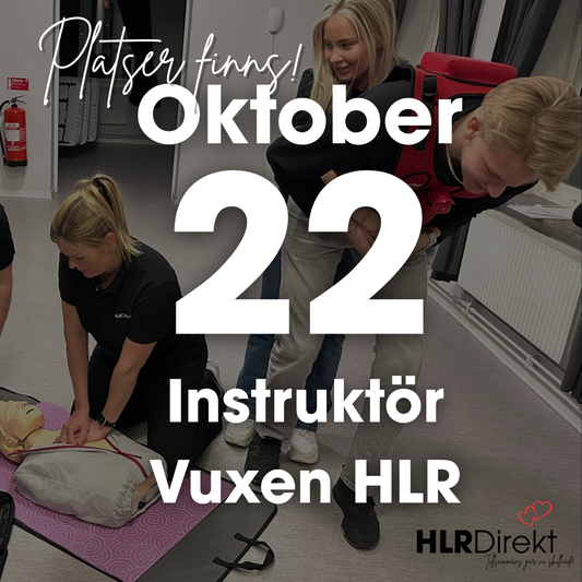 22 Oktober - Instruktör Utbildning i Vuxen HLR