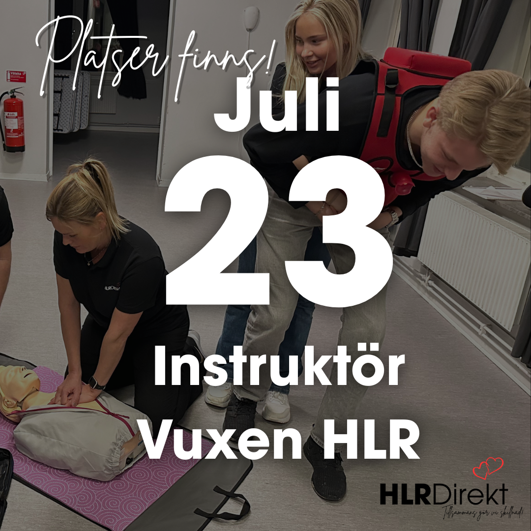 23 Juli - Instruktör Utbildning i Vuxen HLR