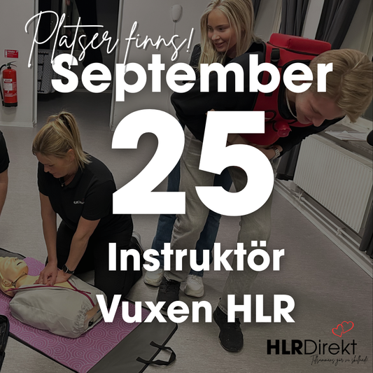 25 September - Instruktör Utbildning i Vuxen HLR