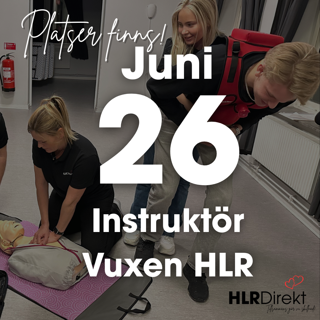 26 Juni - Instruktör Utbildning i Vuxen HLR