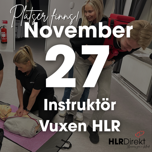 27 November - Instruktör Utbildning i Vuxen HLR
