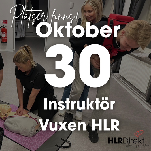 30 Oktober - Instruktör Utbildning i Vuxen HLR