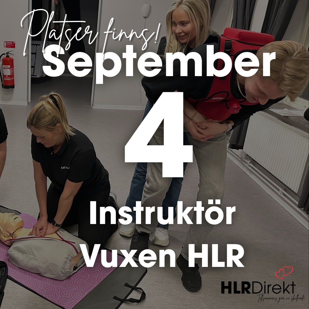 4 September - Instruktör Utbildning i Vuxen HLR