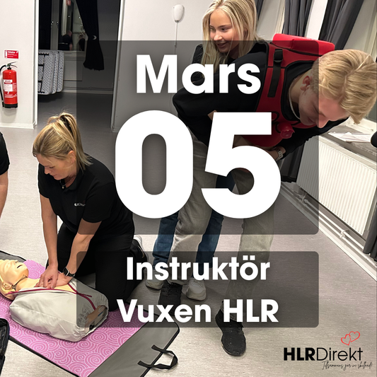 5 Mars - Instruktör Utbildning i Vuxen HLR