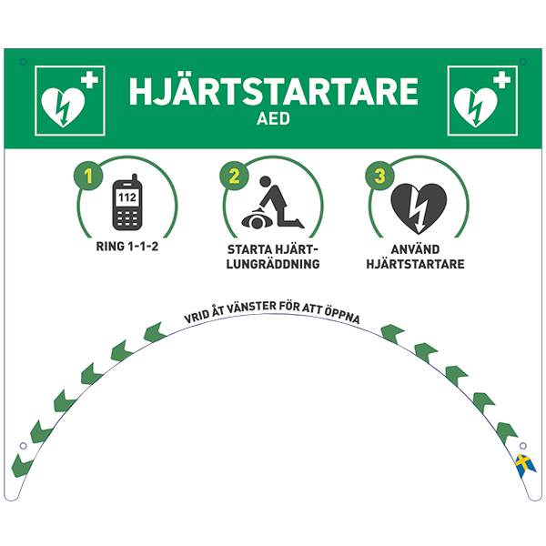 Komplett hjärtstartarpaket för utomhusplacering (-20°C)