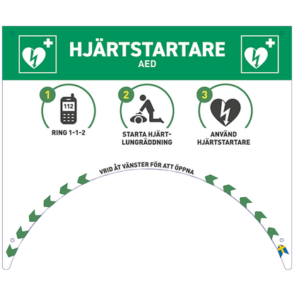 Komplett hjärtstartarpaket för utomhusplacering (-20°C)