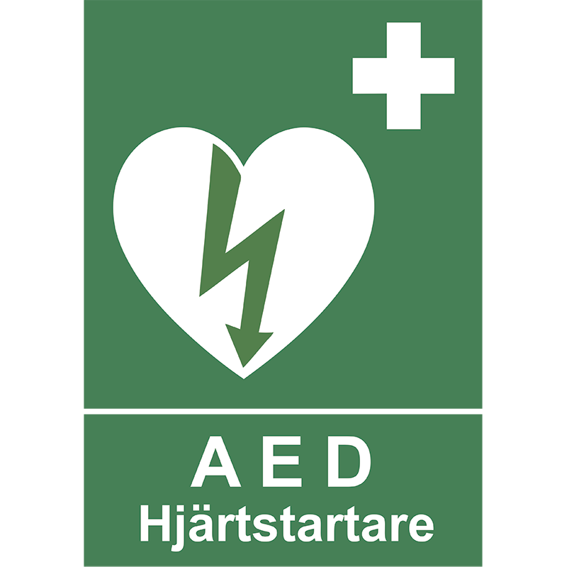 Komplett hjärtstartarpaket för inomhusplacering